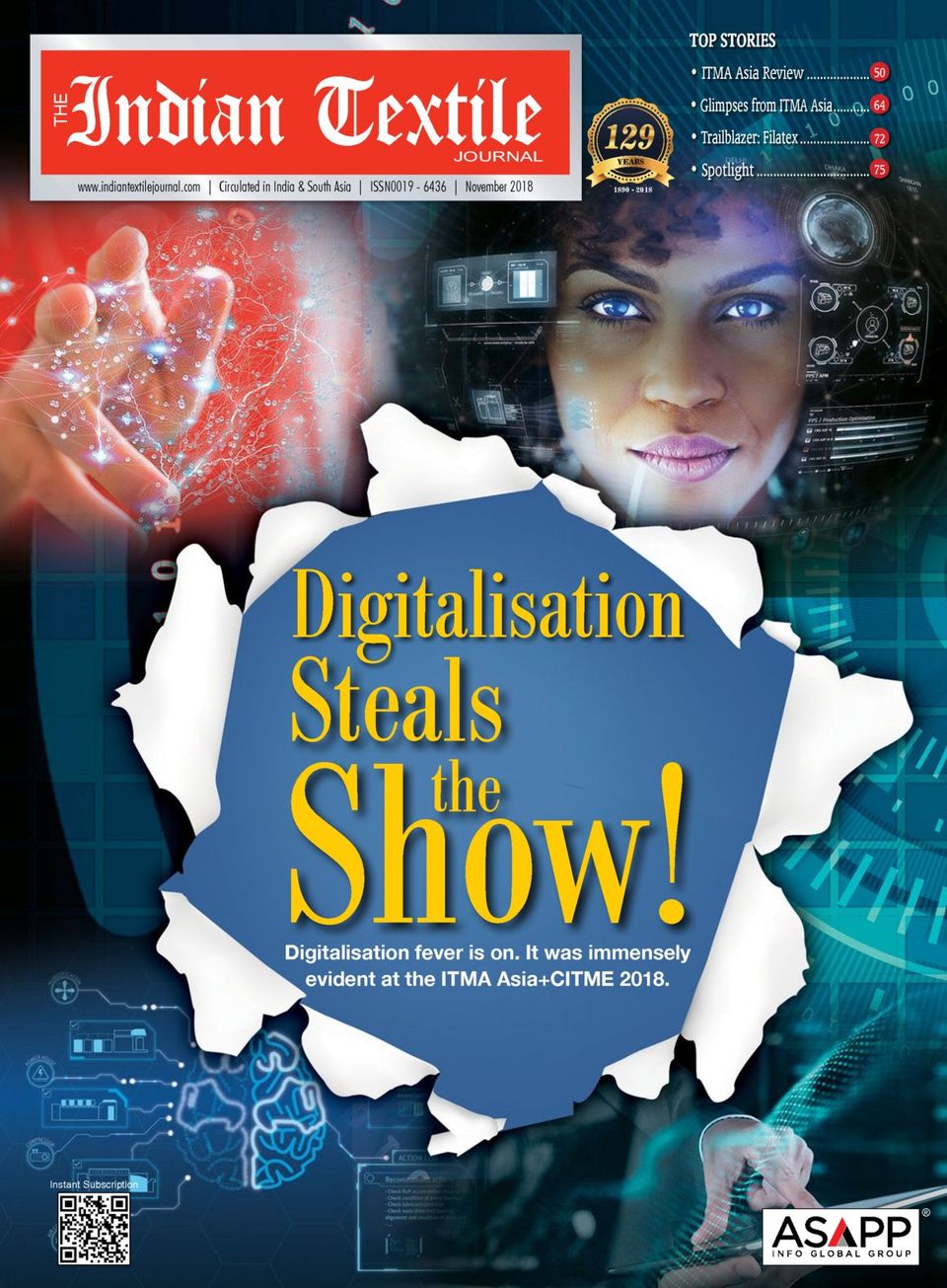 The Indian Textile JournalNovember 2018 Magazine